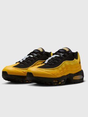 Nike Air Max 95 OG Shoes Varsity Maize Black Metallic Silver Men's | Size 12M
